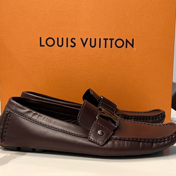 AUTHENTIC LOUIS VUITTON MEN LOAFERS SHOE - Picture 4 of 12